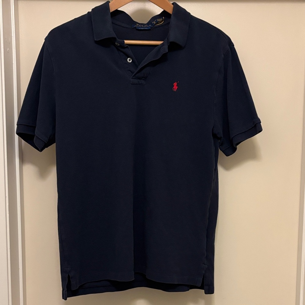 Polo by Ralph Lauren Men's Dark Blue Polo Shirt